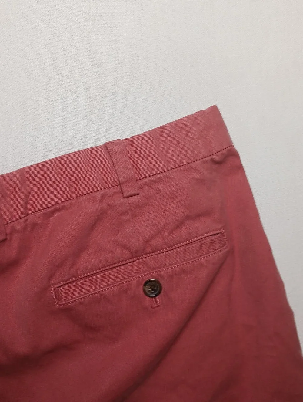 Brooks Brothers Mens Cotton Twill Bermuda Shorts Size 38 Coral 9.5